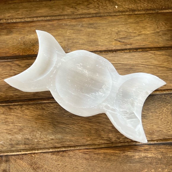 Other - Selenite moon phases dish